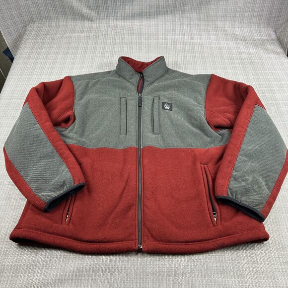 AKHG Jacket Mens XL Bear Hide‎ Fleece Shearling Lining Heavy Rugged Outdoors - Picture 1 of 14